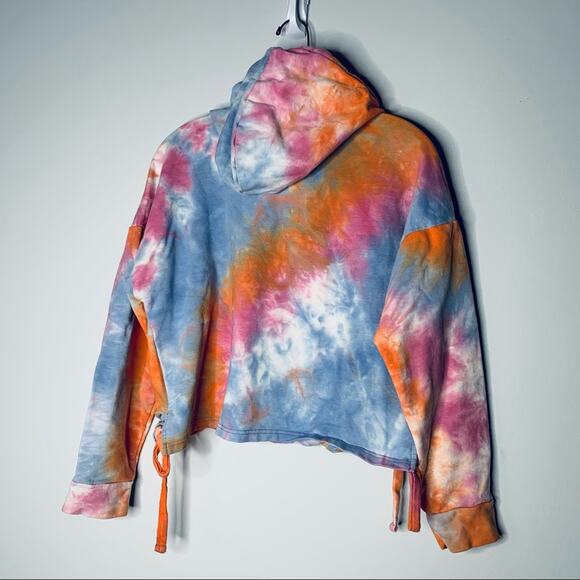 BLANKNYC Rainbow Sweet Spot tie dye hooded sweatshirt size Medium - Picture 9 of 9